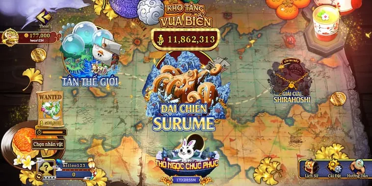 Bắn Cá Đại Hải Trình Tại RikVip Săn Kho Báu One Piece Với Thưởng Lớn