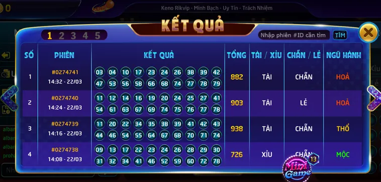 Game Nhanh Keno Tại RikVip Xổ Số Tốc Độ Với Cơ Hội Trúng Lớn